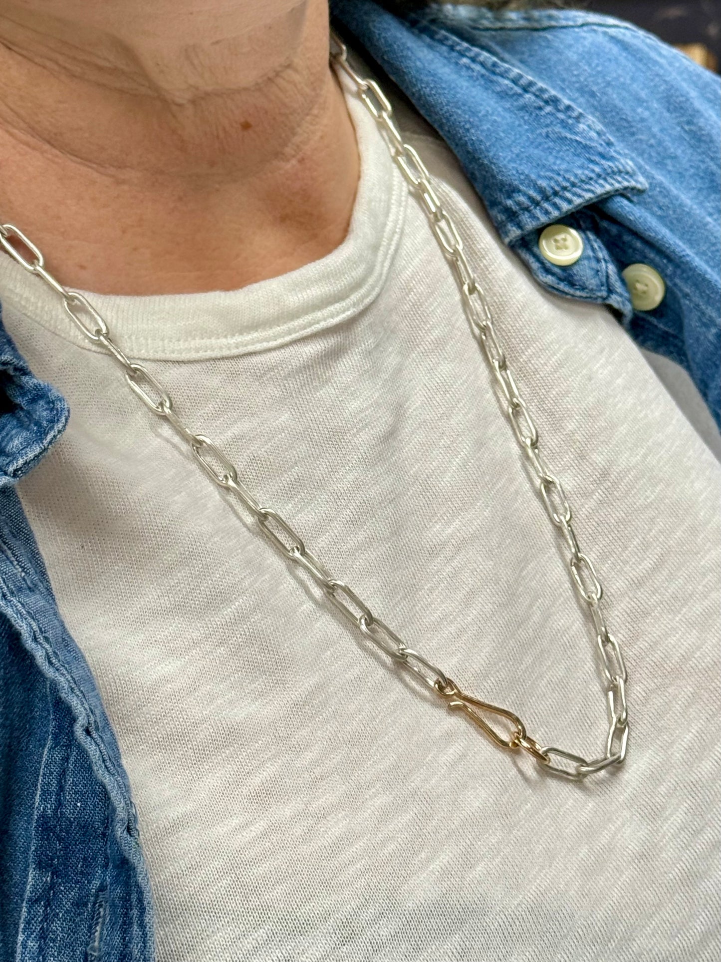Paperclip Plus Necklace