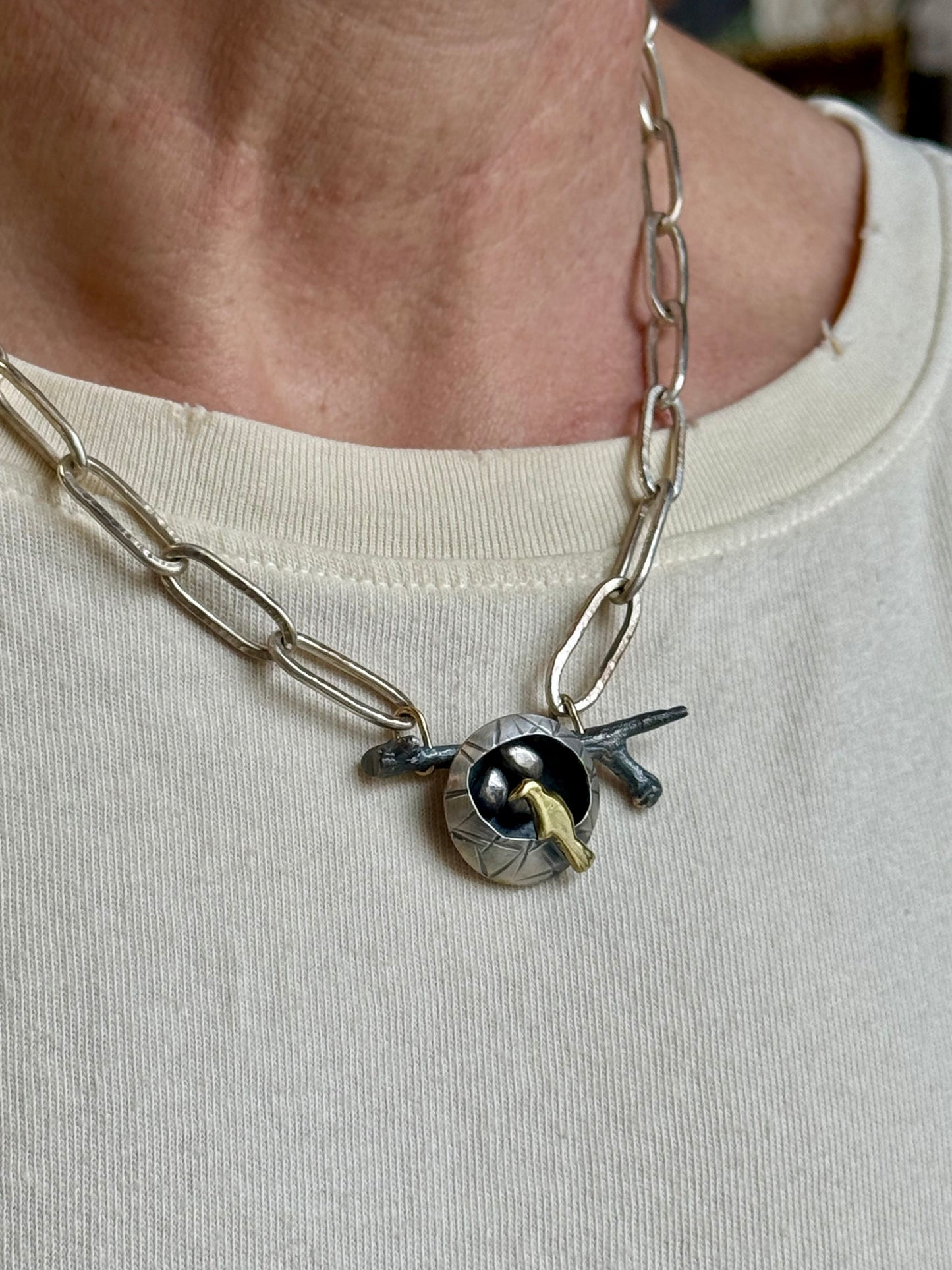 "Protect the nest" necklace