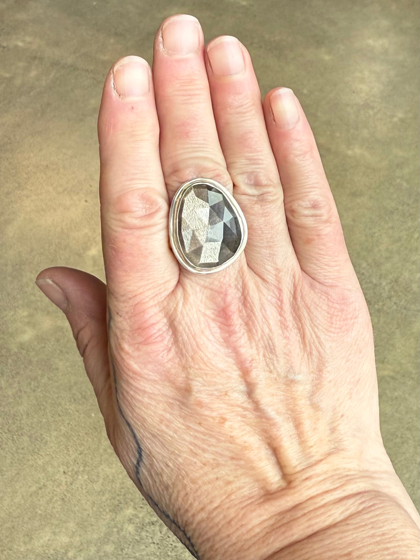 Sunstone Moonstone Ring