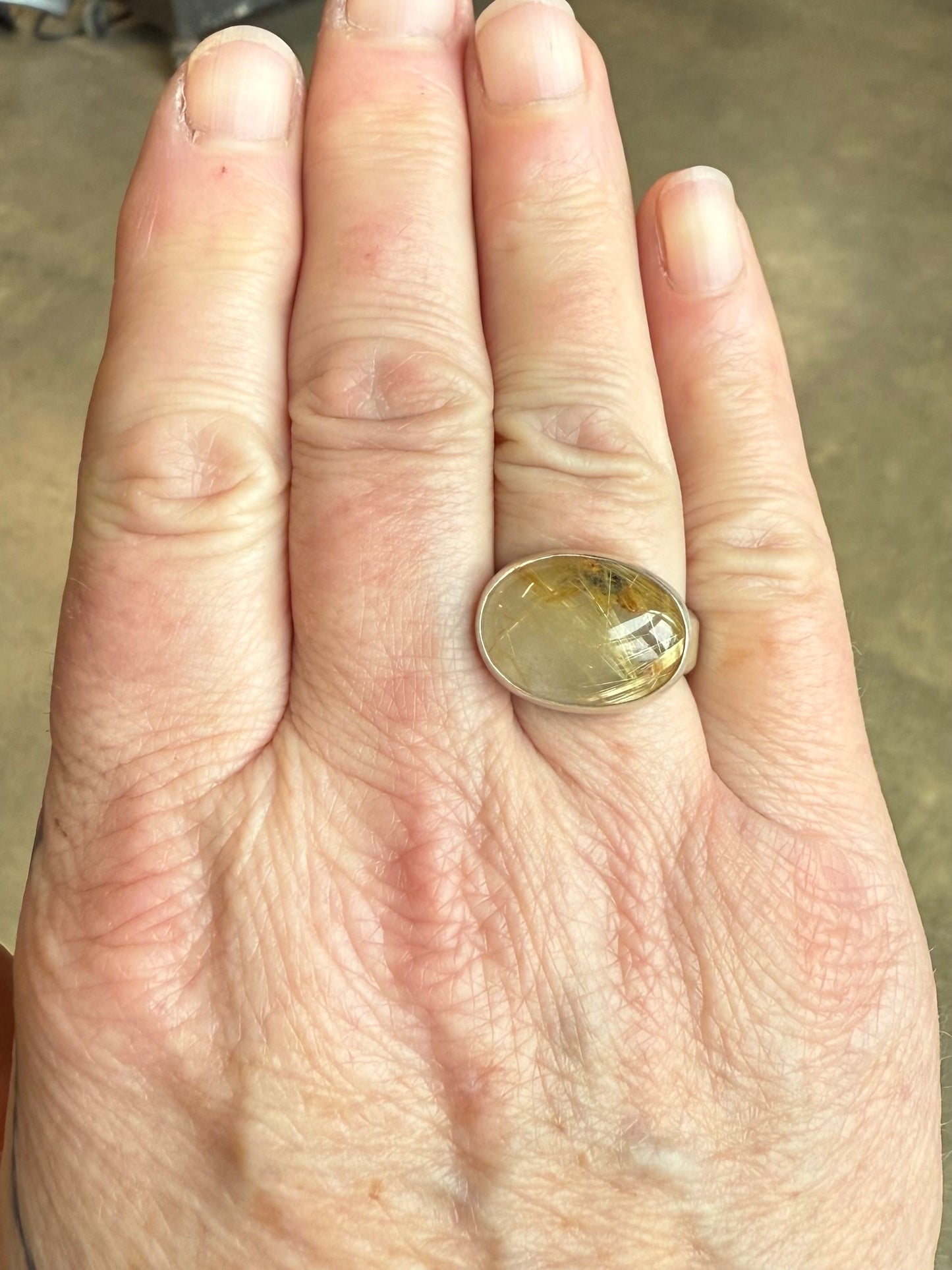 Gold Rutile Ring