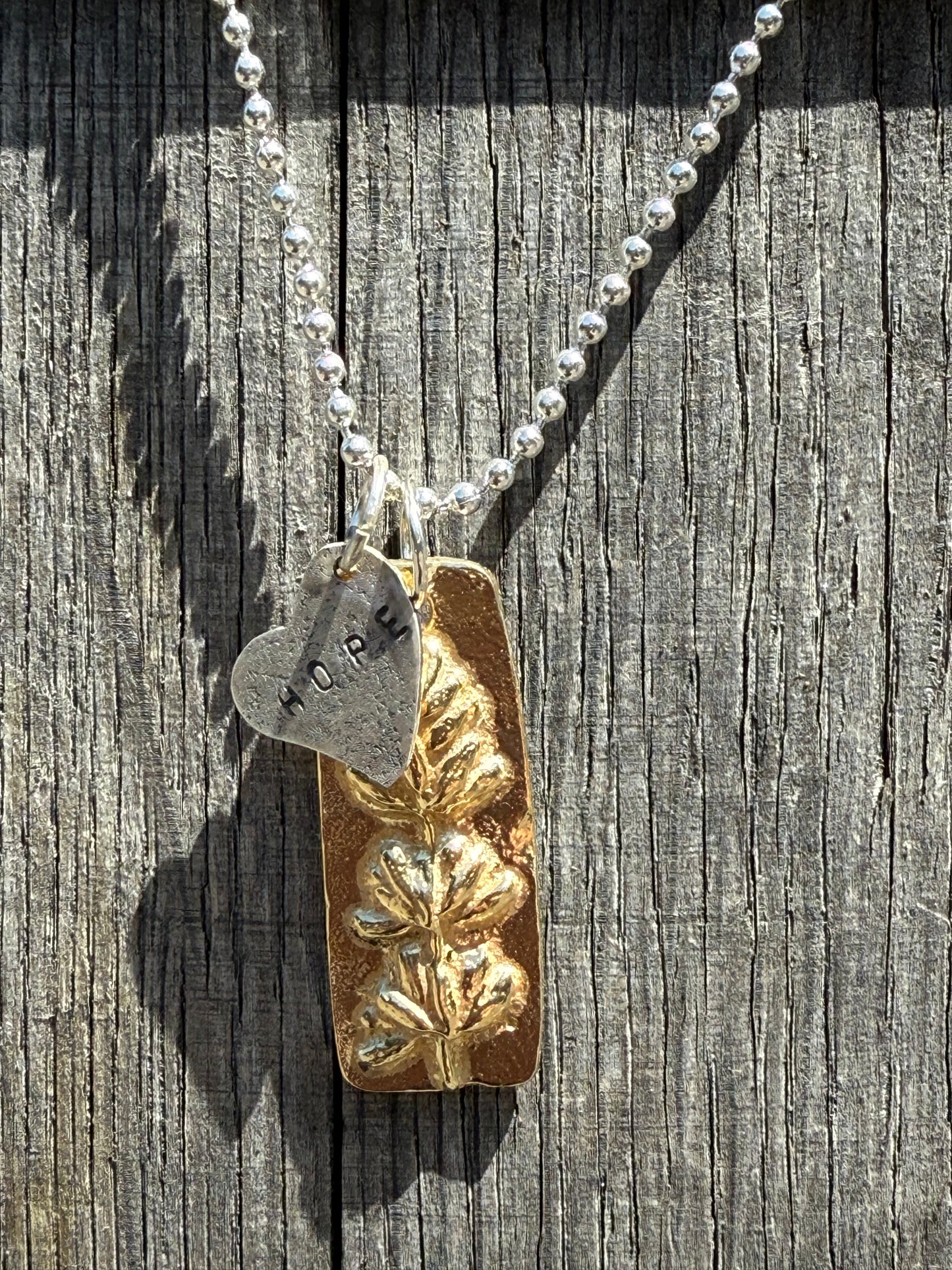 Hope Ranch Lavender Necklace brass 3D