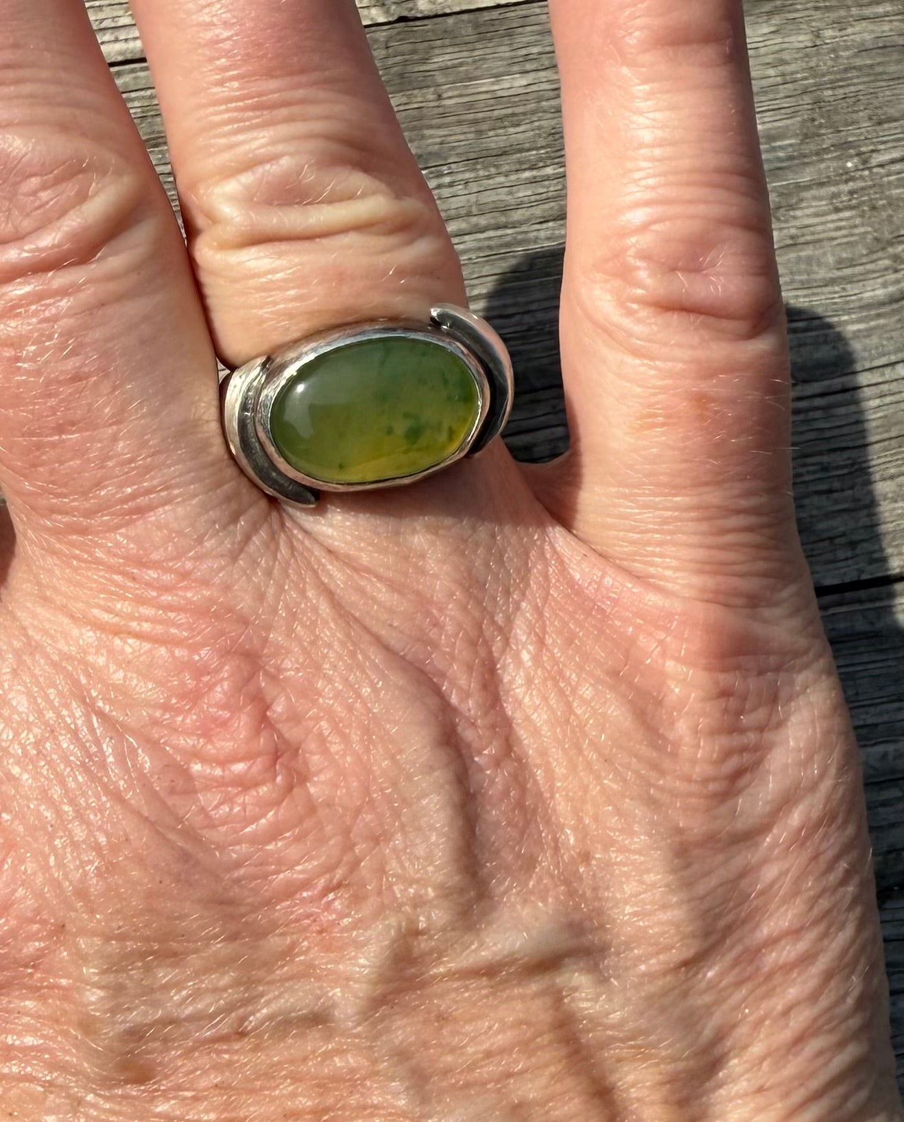 Nephrite jade ring