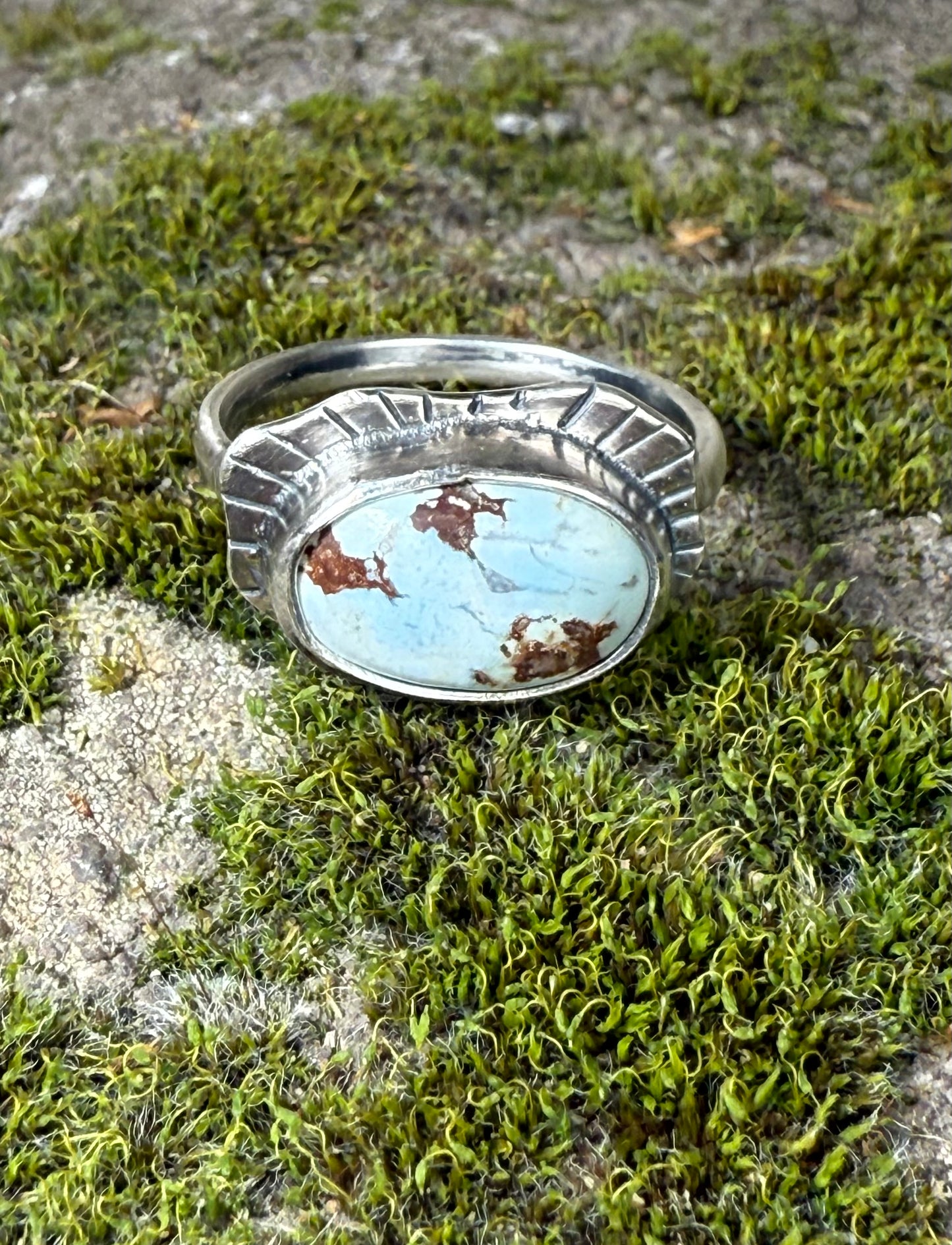 Bold Golden Hills Turquoise Ring hills