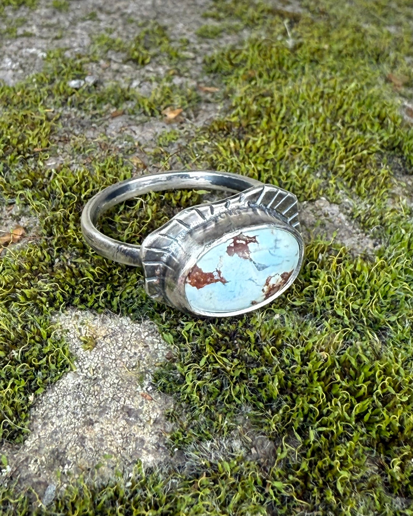 Bold Golden Hills Turquoise Ring hills