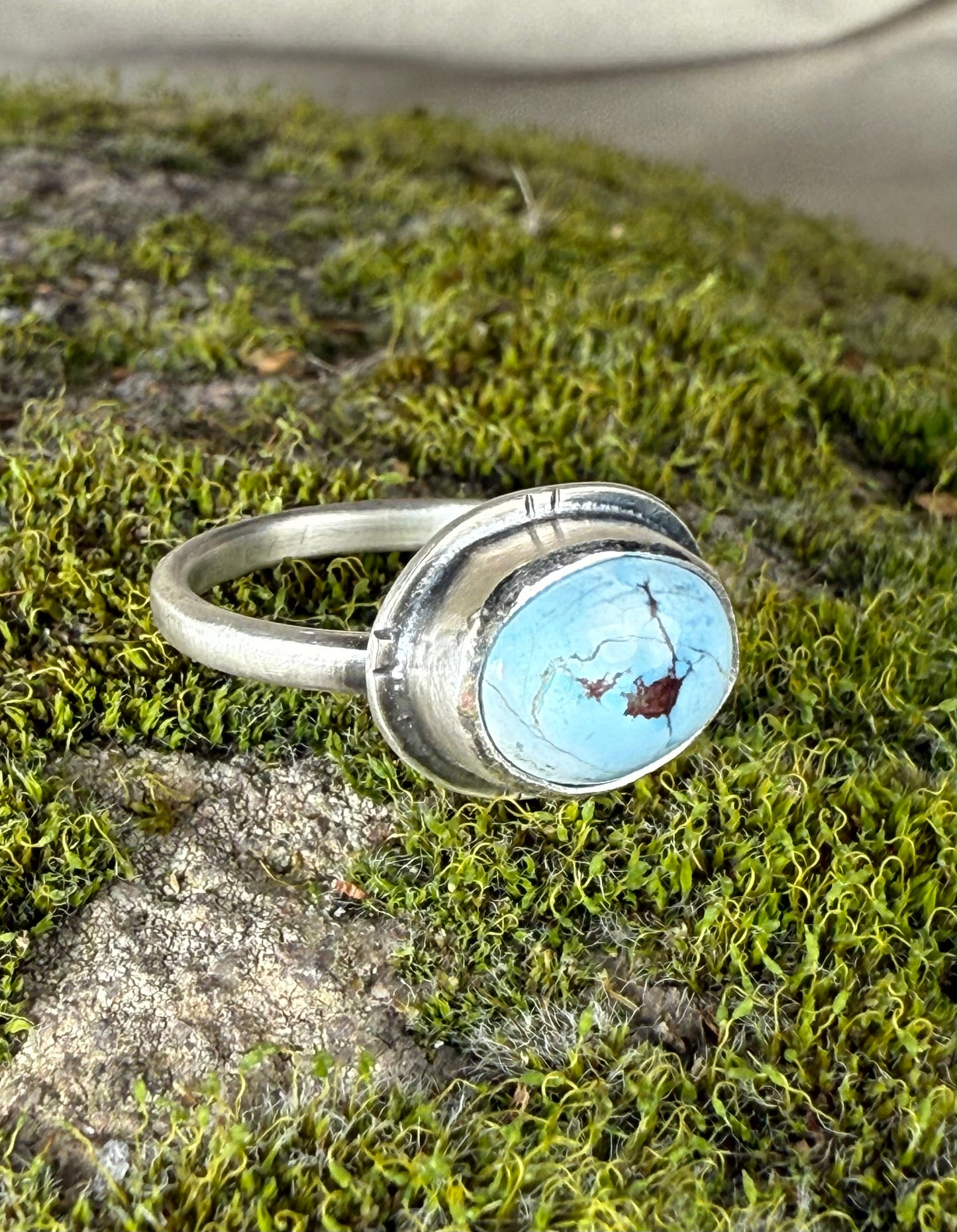 Golden Hills turquoise oval ring