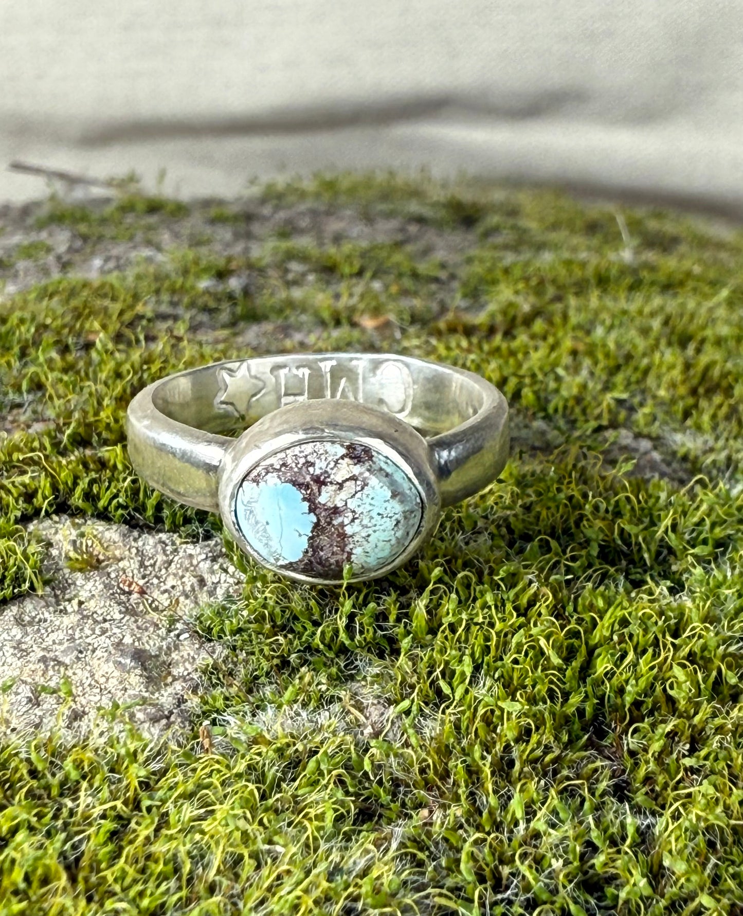 Classic Golden Hills Turquoise Ring