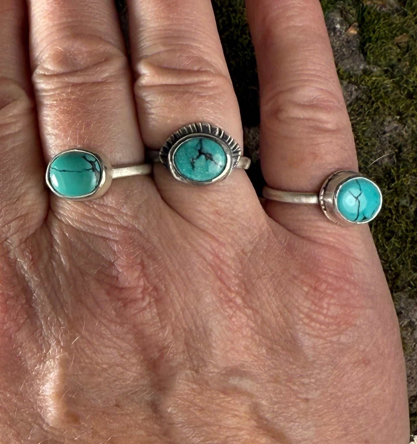 Mountain Sky Turquoise Sterling Silver Ring | China Mountain Stone