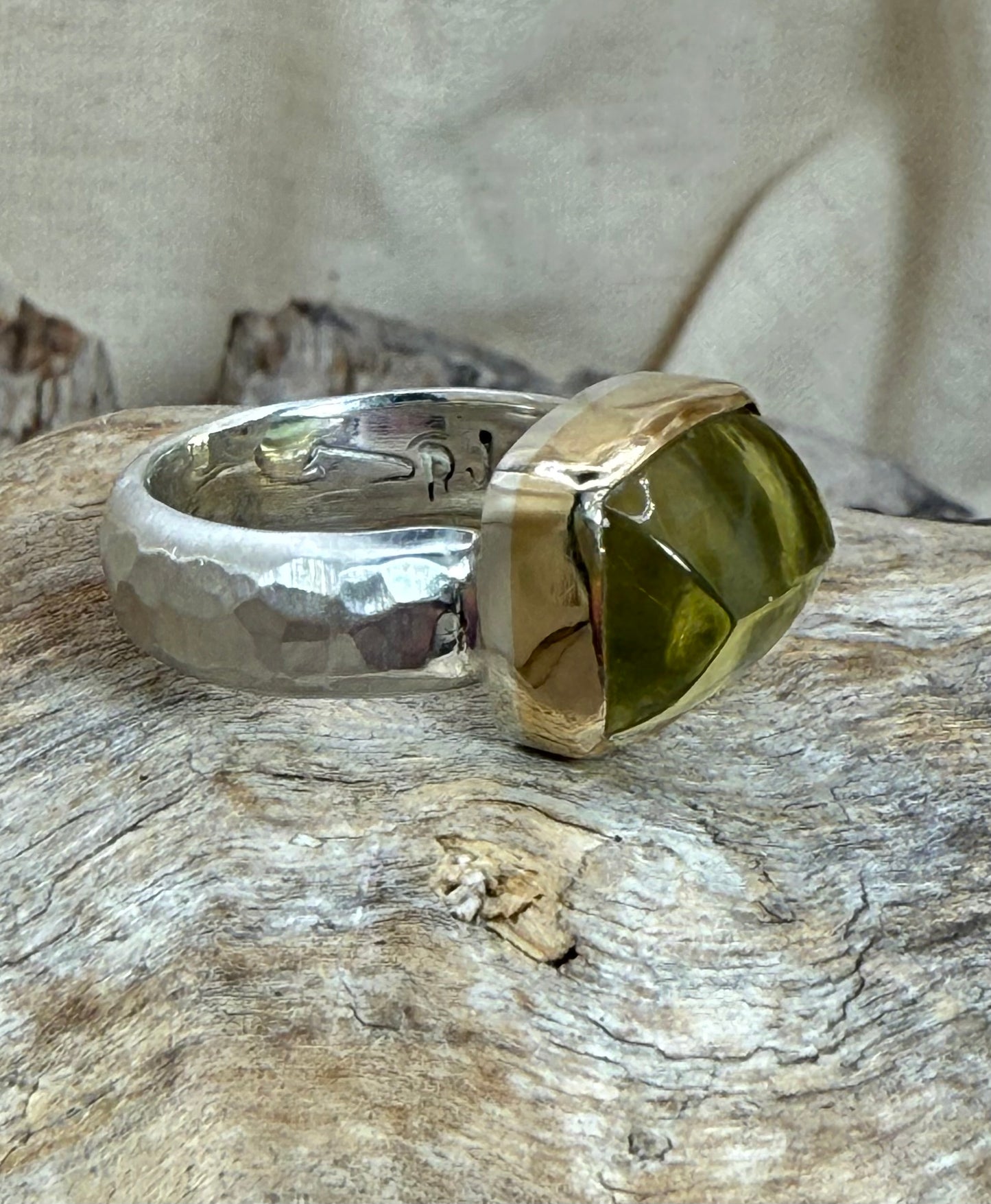 Citrine Sugar loaf Ring