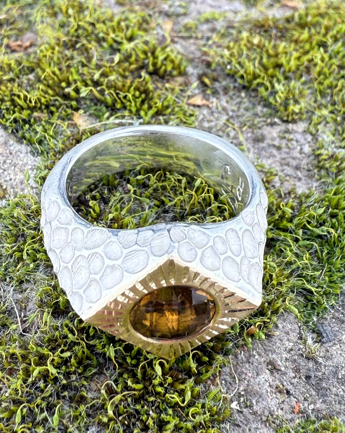 Whiskey and Gold Ring