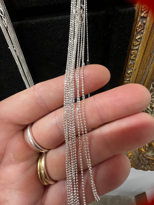 Sterling silver Box Chain | 18 Inch