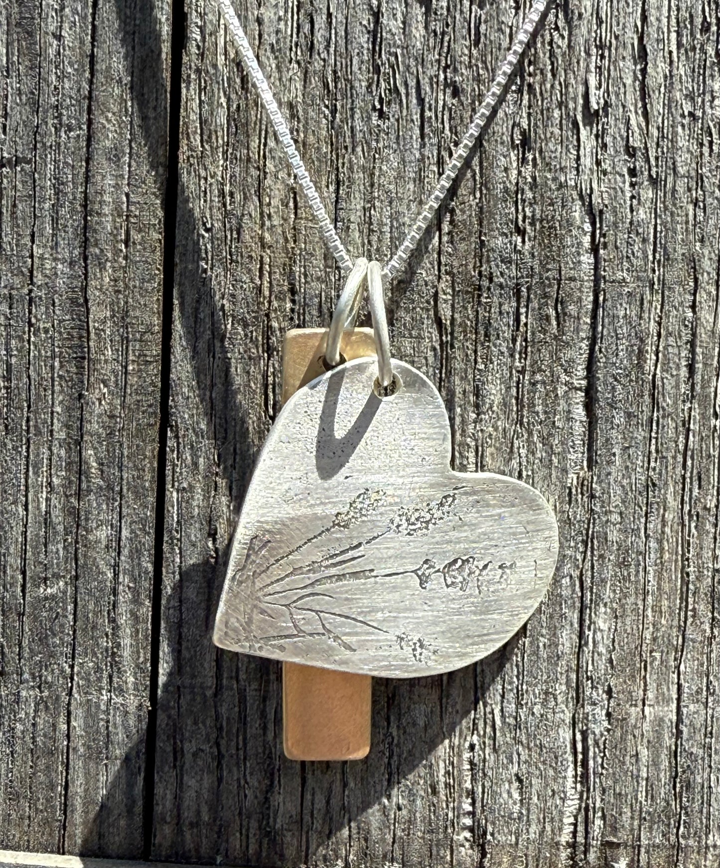 Hope Ranch Lavender Necklace, Lavender Heart