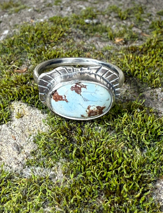 Bold Golden Hills Turquoise Ring hills