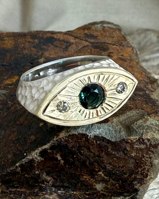 Third Eye: with tourmaline and diamonds