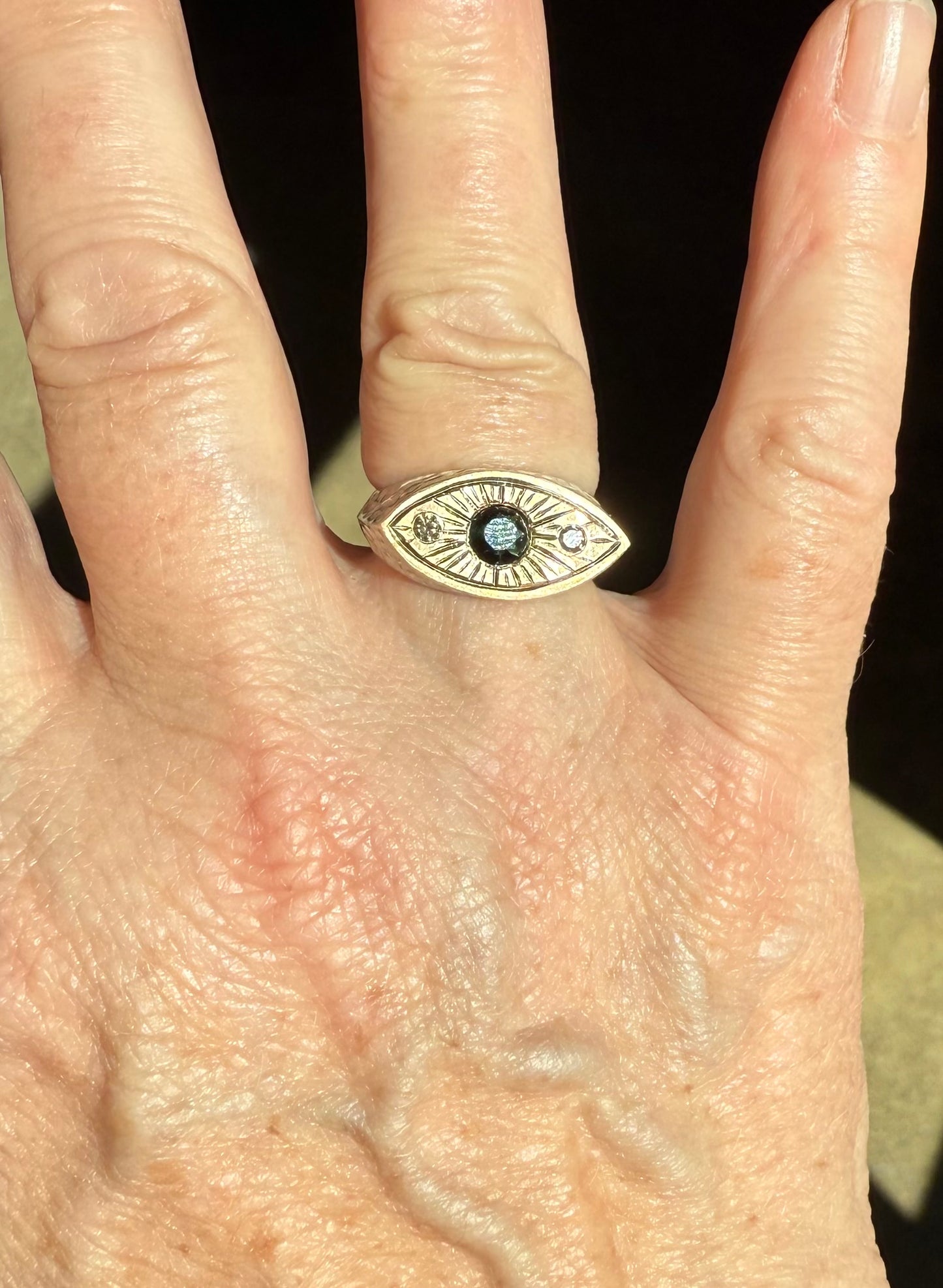 Third Eye: with tourmaline and diamonds