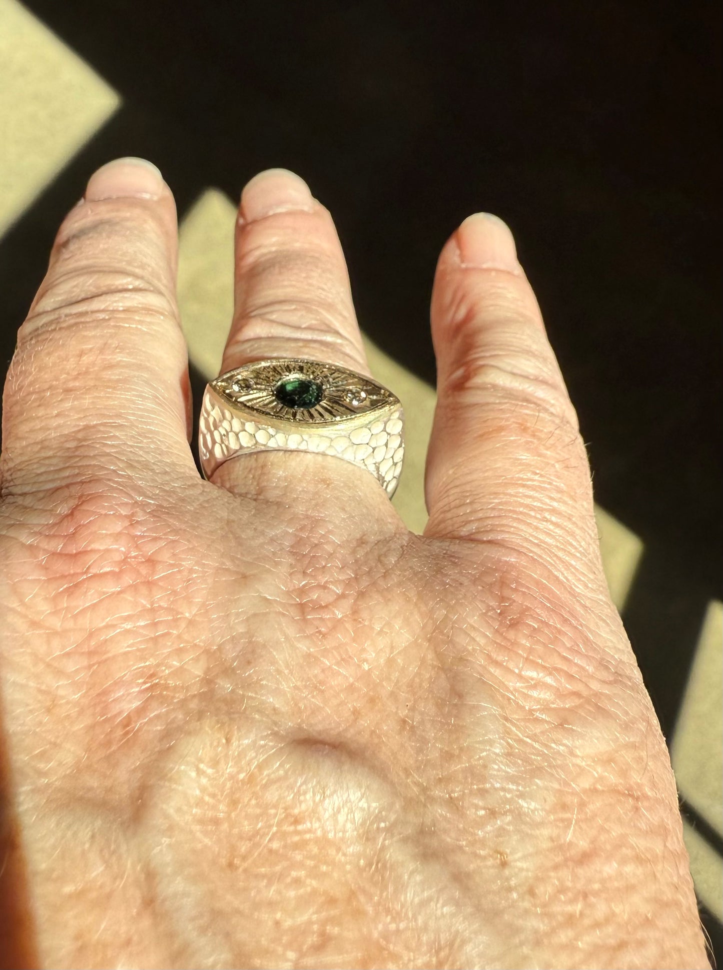 Third Eye: with tourmaline and diamonds