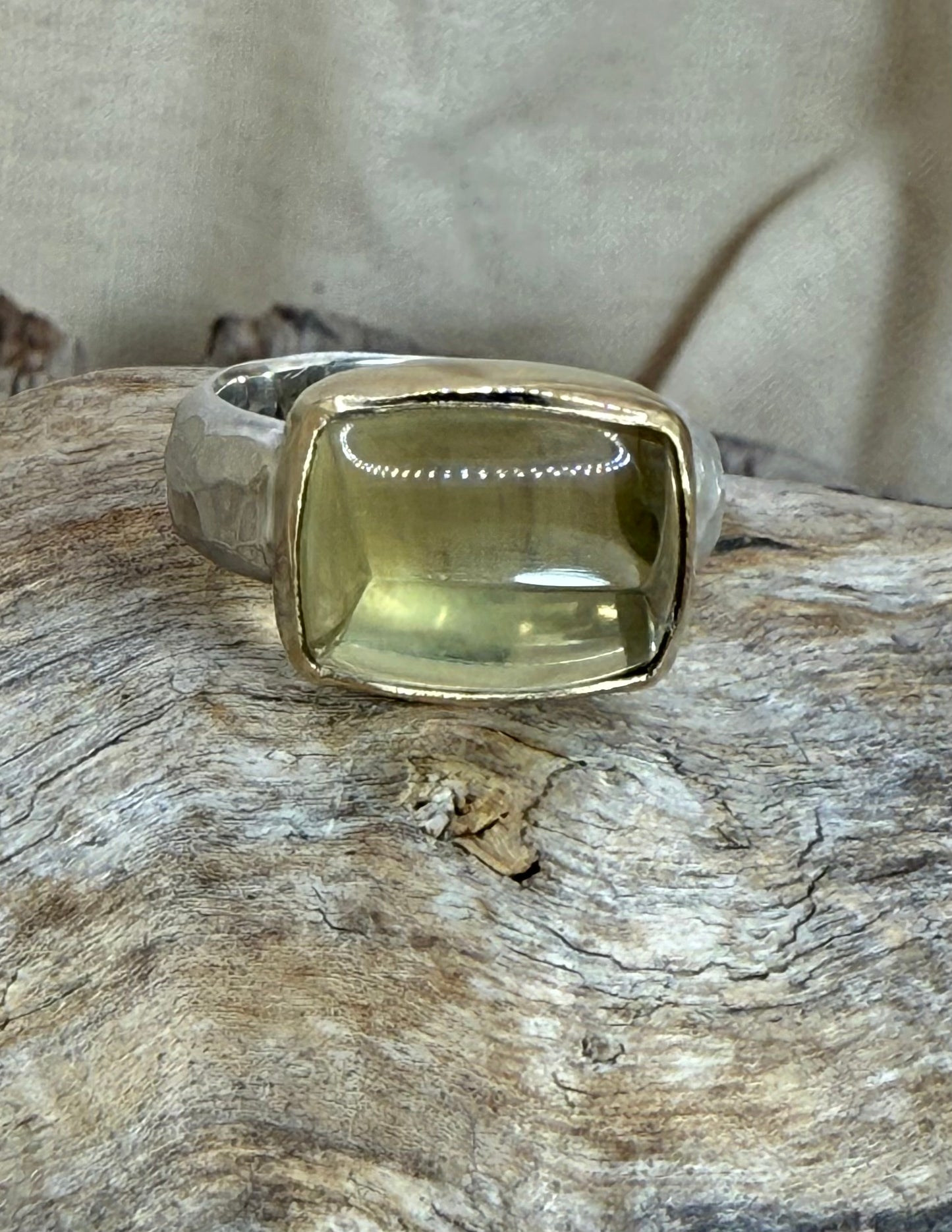 Citrine Sugar loaf Ring